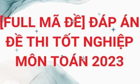 Đáp án đề thi Toán THPT Quốc gia 2023 chi tiết & đầy đủ nhất!