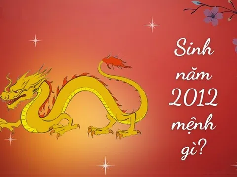 Sinh năm 2012 mệnh gì? Tuổi con gì? Hợp kỵ màu nào?